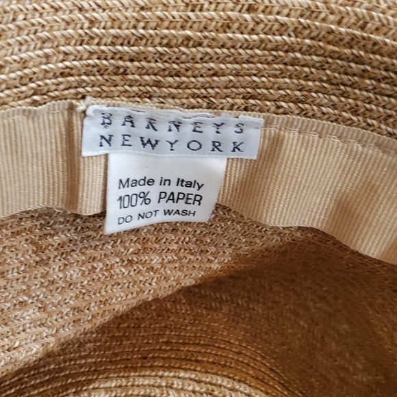 Classy Paper Straw Hat from Barney's NY - Picture 4 of 9